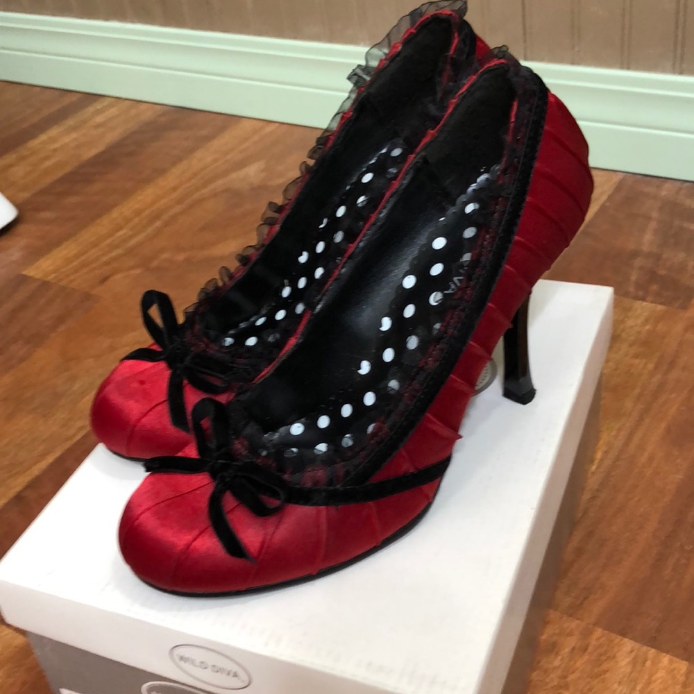 Wild Diva Satin Heels
